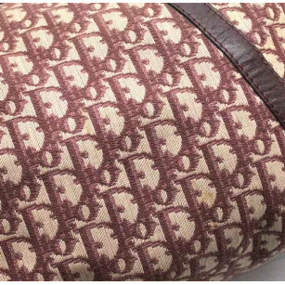 Christian Dior Trotter Boston Bag Canvas Red - Picture 6 of 6
